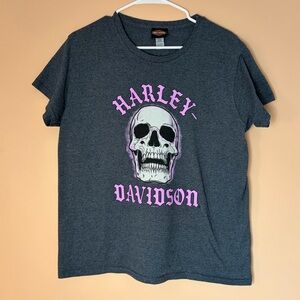 Women’s Harley Davidson Skull Tee